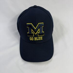 Michigan Wolverines U of M Go Blue Adidas Snapback Hat Adjustable Embroidered